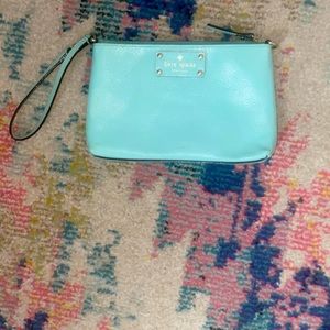Sea foam blue  wristlet/clutch KATE SPADE